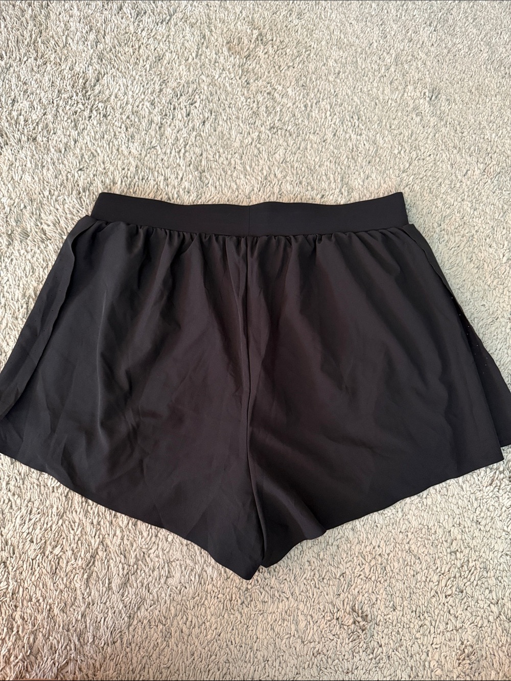 NWT Spalding Black Active shorts activewear running gym exercise beach daily szL - Picture 10 of 10